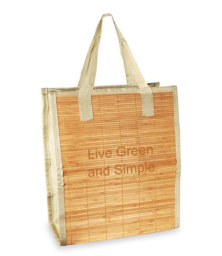 unknown Eco Friendly Bamboo Grocery Tote Bag