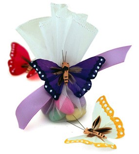 unknown Monarch Butterfly Candy Wedding Tulle Favor