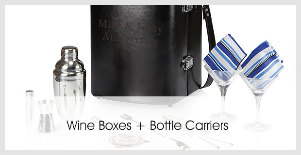 Custom Wine Boxes + Bottle Carriers
