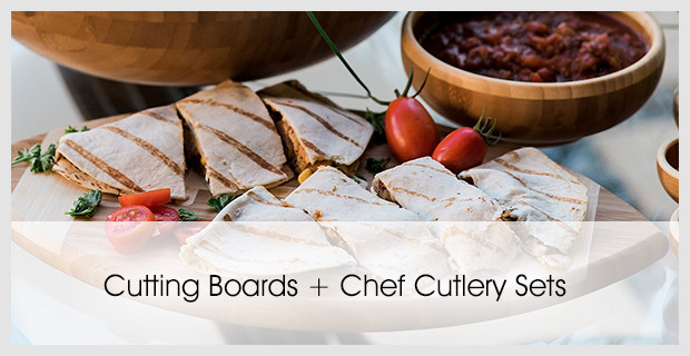 Custom Cutting Boards + Chef Cutlery Sets