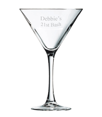 unknown Personalized Martini Glass