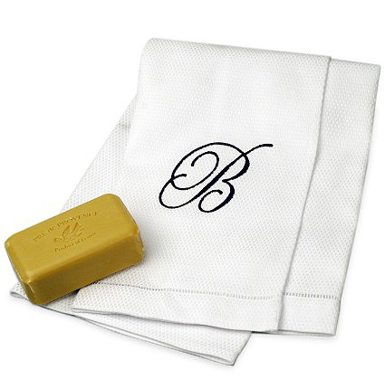 unknown Monogrammed Wedding Hand Towel