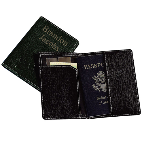 unknown Slim Executive Leather Passport Wallet
