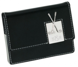 leather case card holder golf business hansonellis executive