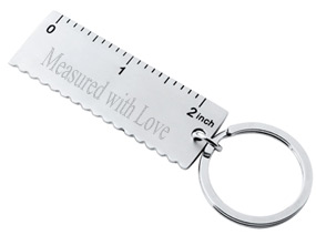 unknown Measured with Love Keychain