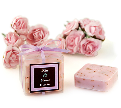 unknown Wedding Rose Square Soaps Favor Box