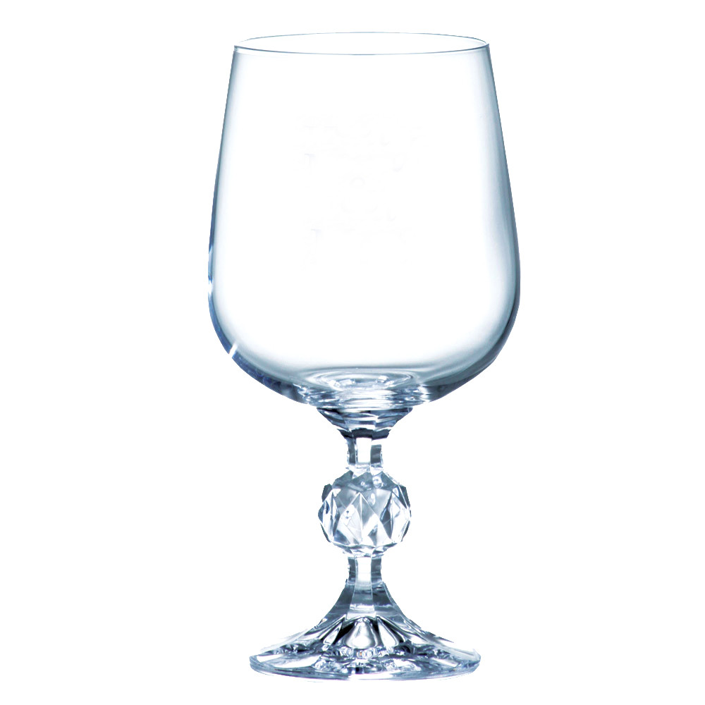Stunning Cut Crystal Short Stem Gobet/wine Glasses. Set of 2 