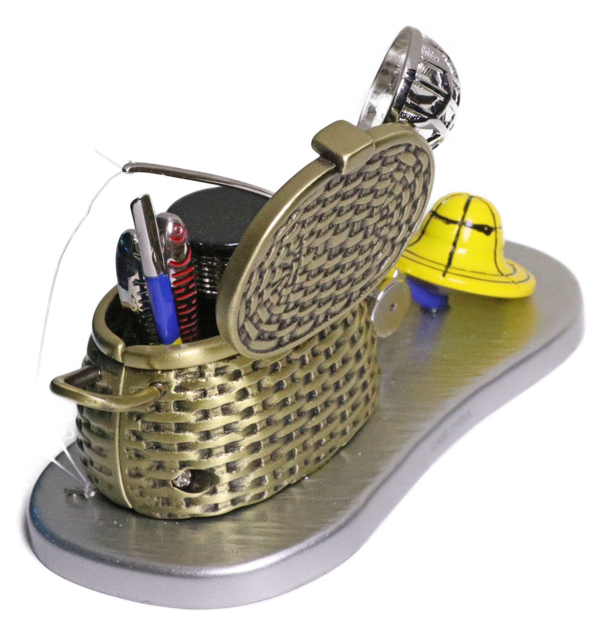 Fishing Basket Ornament, Mini Fishing Basket, Fisherman Ornament