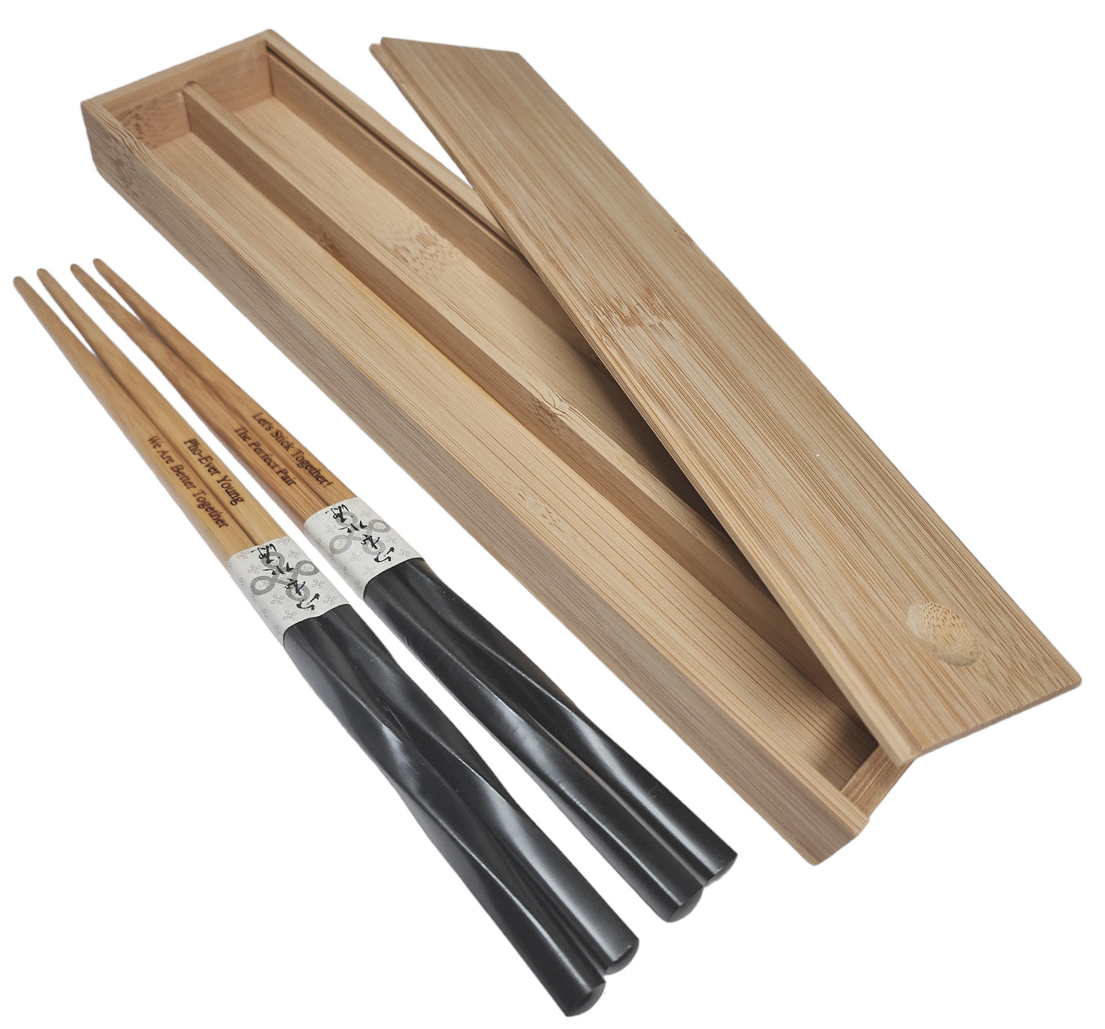 Engraved chopsticks for deals two