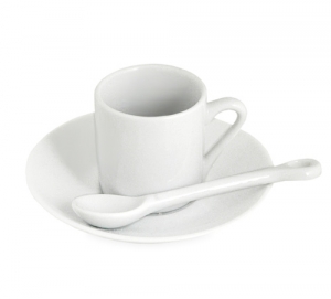 Demitasse Porcelain Tea Cup and Saucer Spoon Set*
