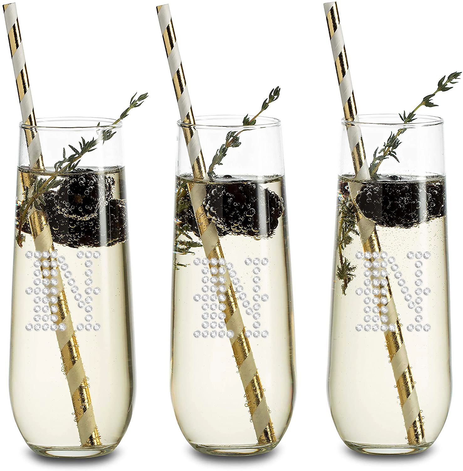 Stemless Champagne Flutes Personalized with Script Name – Aloha Sunshine  Designs