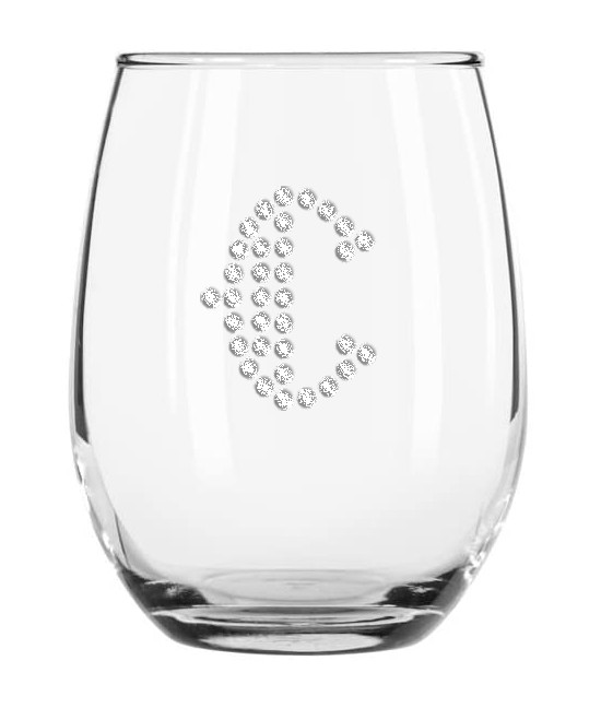Beautiful Rhinestone Wine Glass Unique Wine Glasses Bling Wine