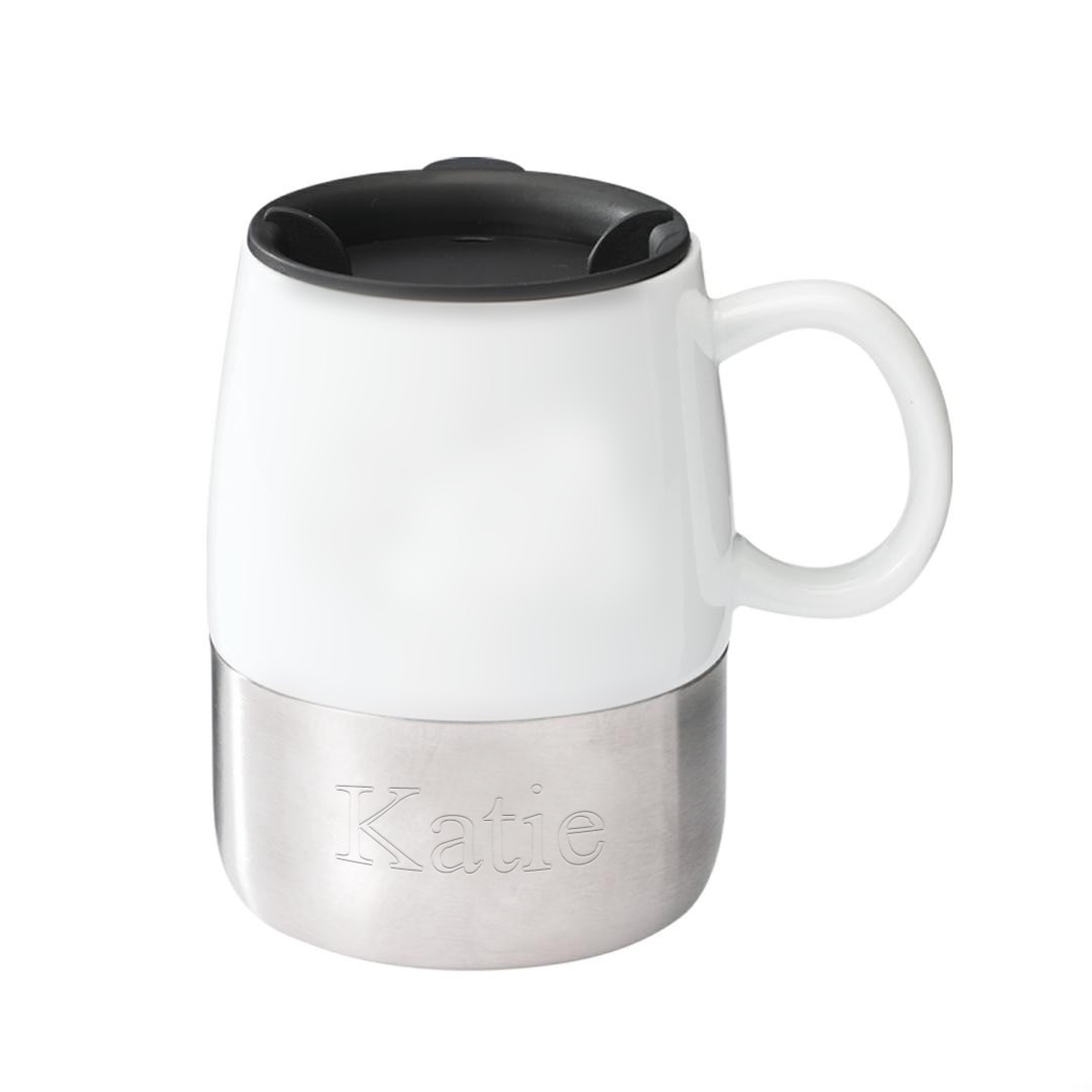 thermos coffee mug with handle and lid