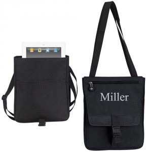 On The Go Durable Slim Light Weight iPad Tablet Messenger Bag