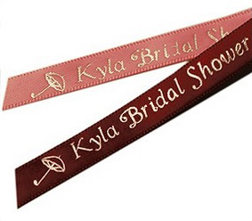 personalized ribbon for bridal shower