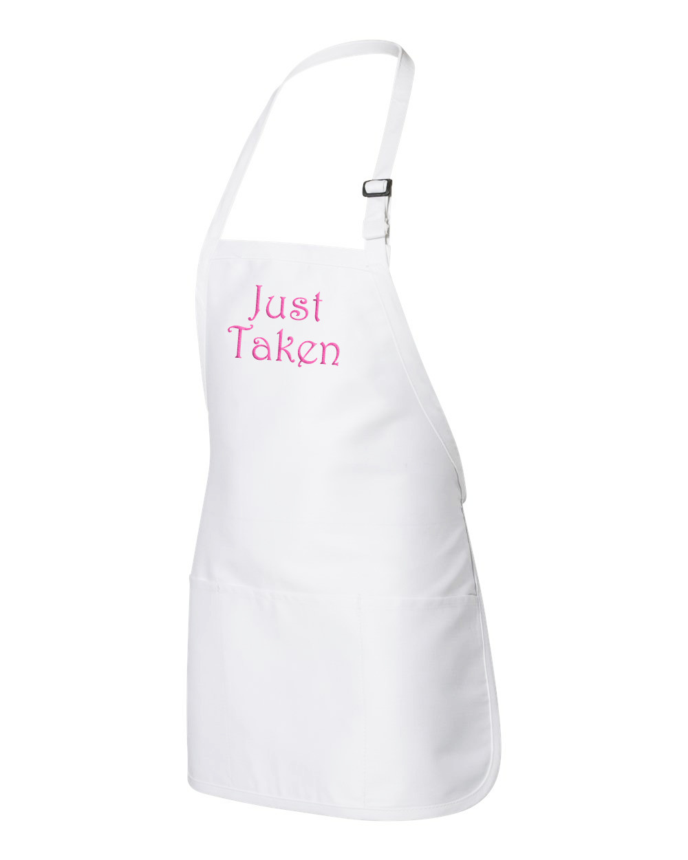 white cooking apron