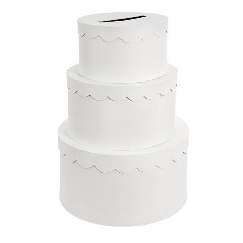 White Wedding Card Box, 3 tiers, All The Best Card Boxes