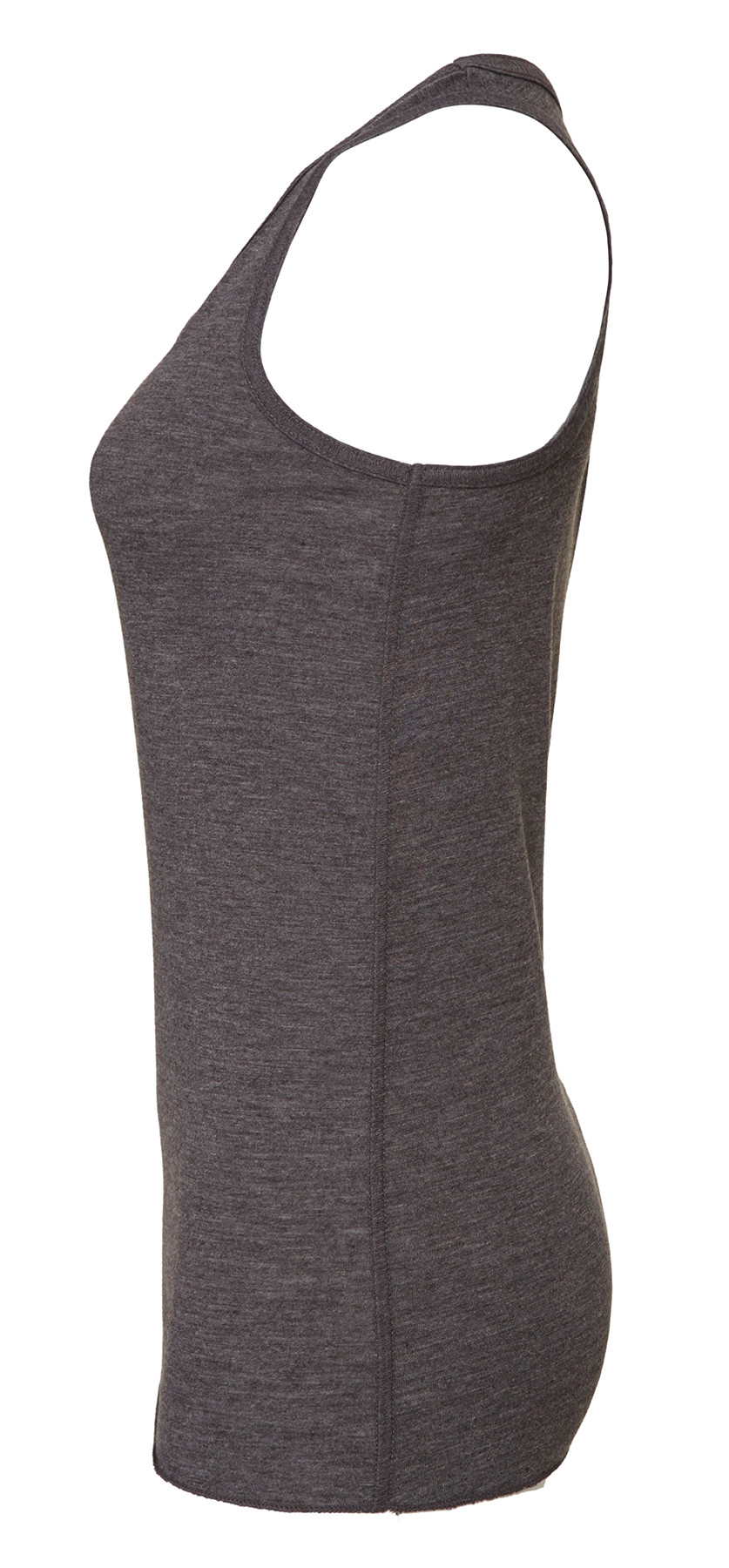 Unisex Grey Tri-blend Full-zip Lightweight Activewear Hoodie